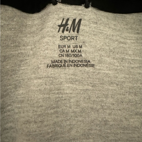 H&M Gray Zip Up Tech Fleece Track jacket - Picture 5 of 5